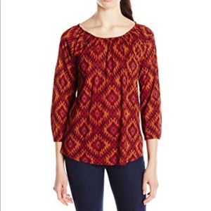 Lucky Brand | Boho Printed Blouse Size L